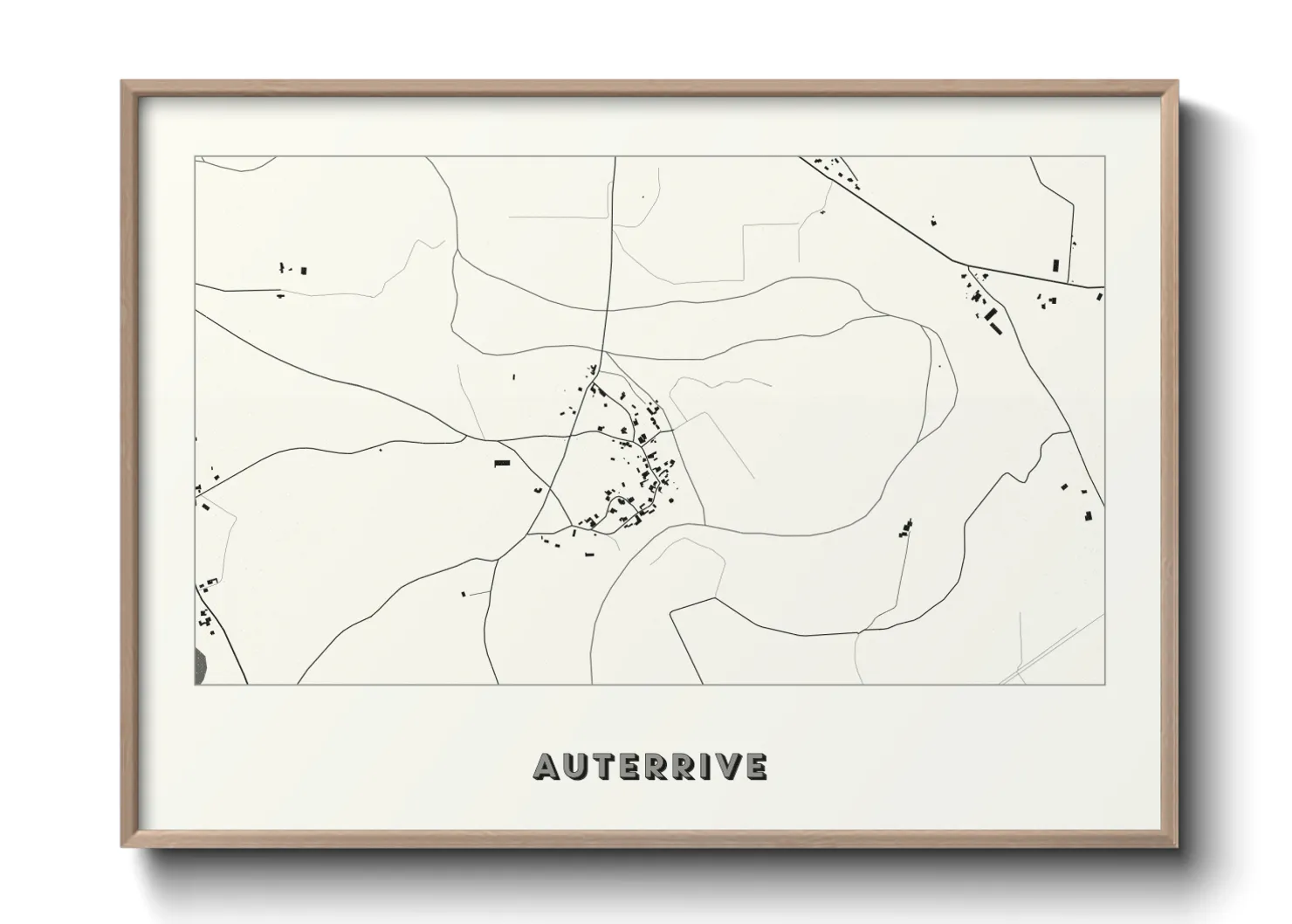 Une affiche de carte sur Auterrive