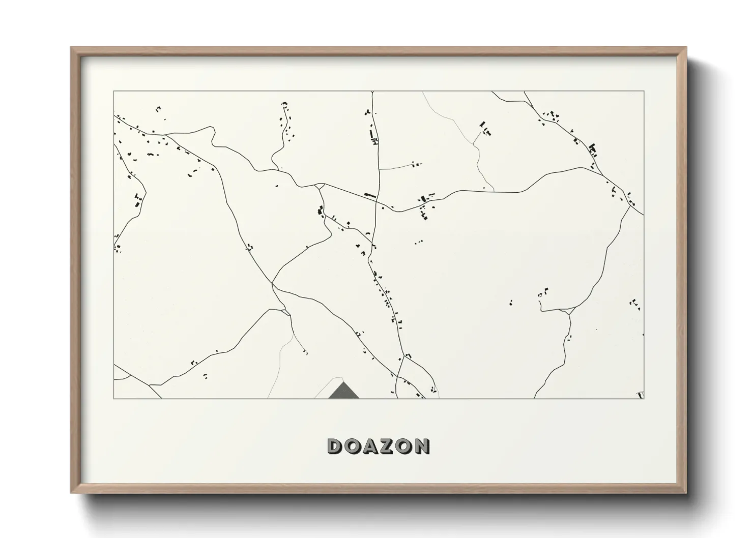 Une affiche de carte sur Doazon