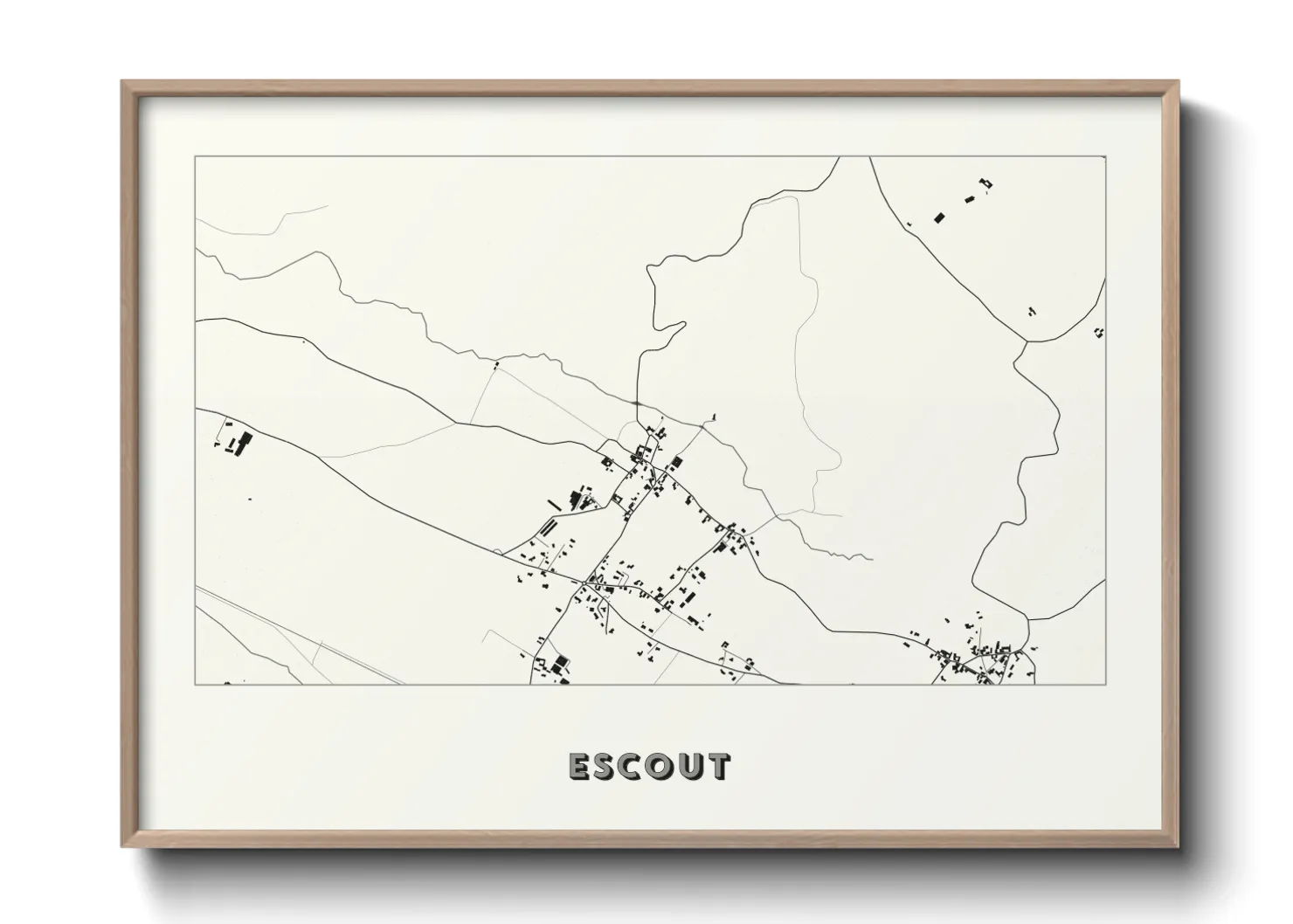 Une affiche de carte sur Escout