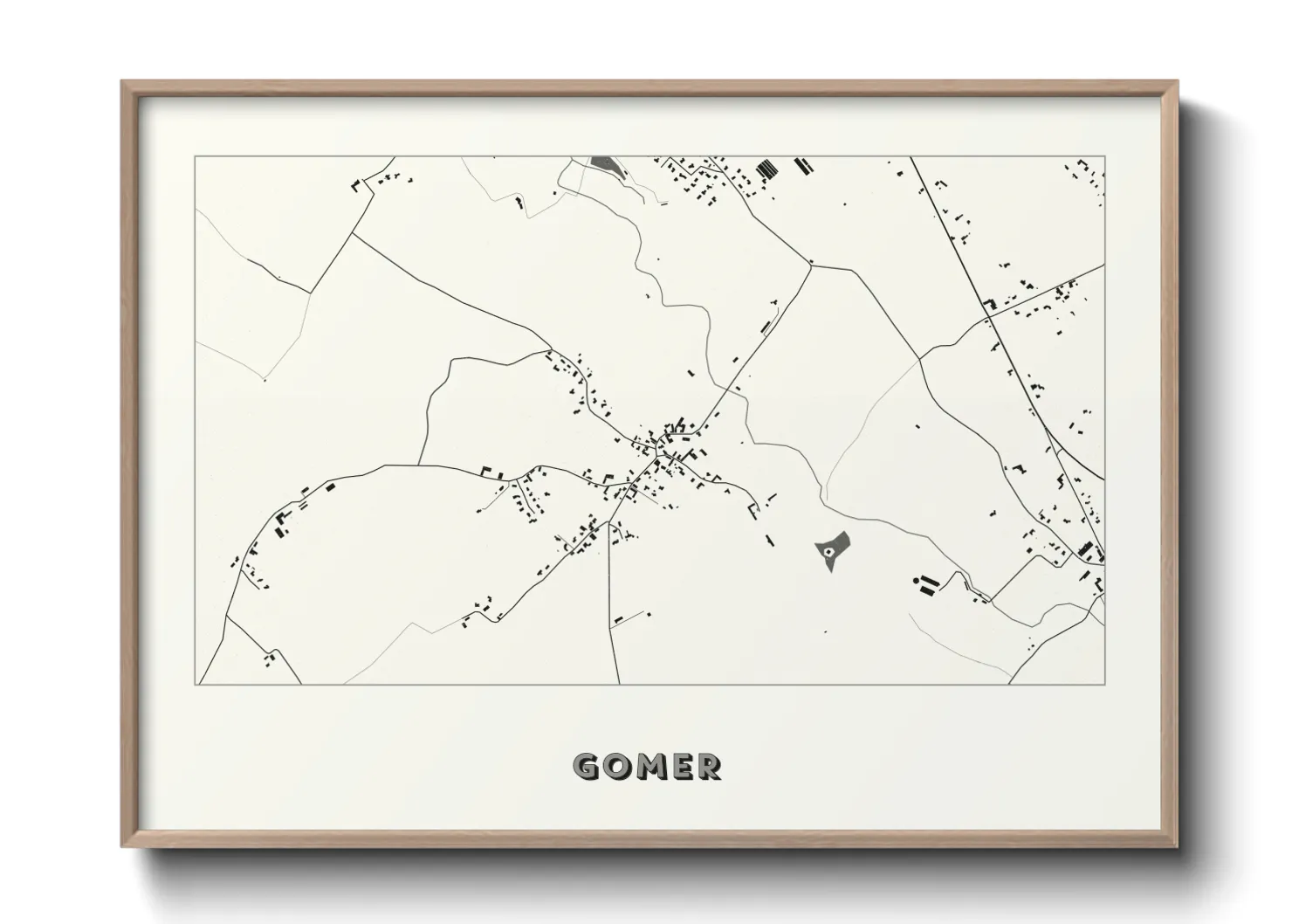 Une affiche de carte sur Gomer