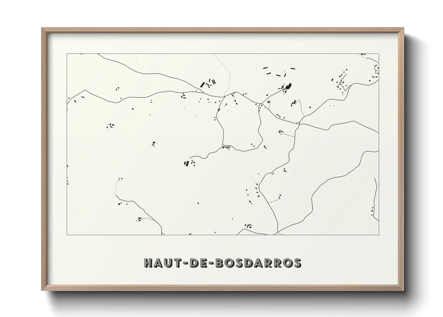 Une affiche de carte sur Haut-de-Bosdarros