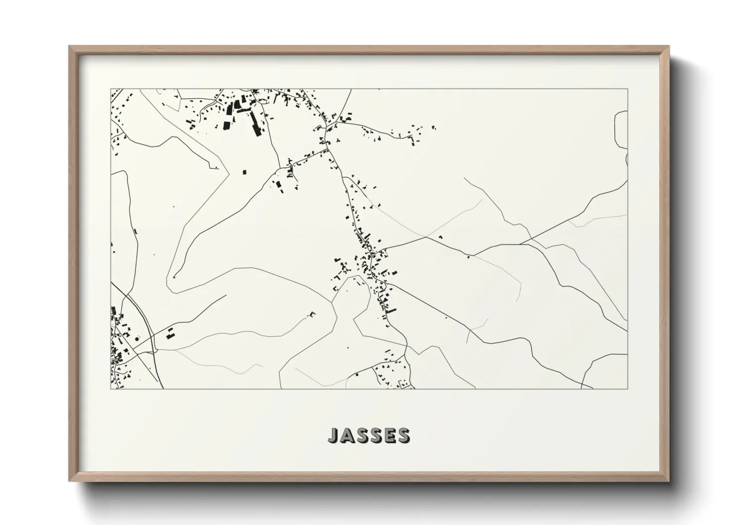 Une affiche de carte sur Jasses