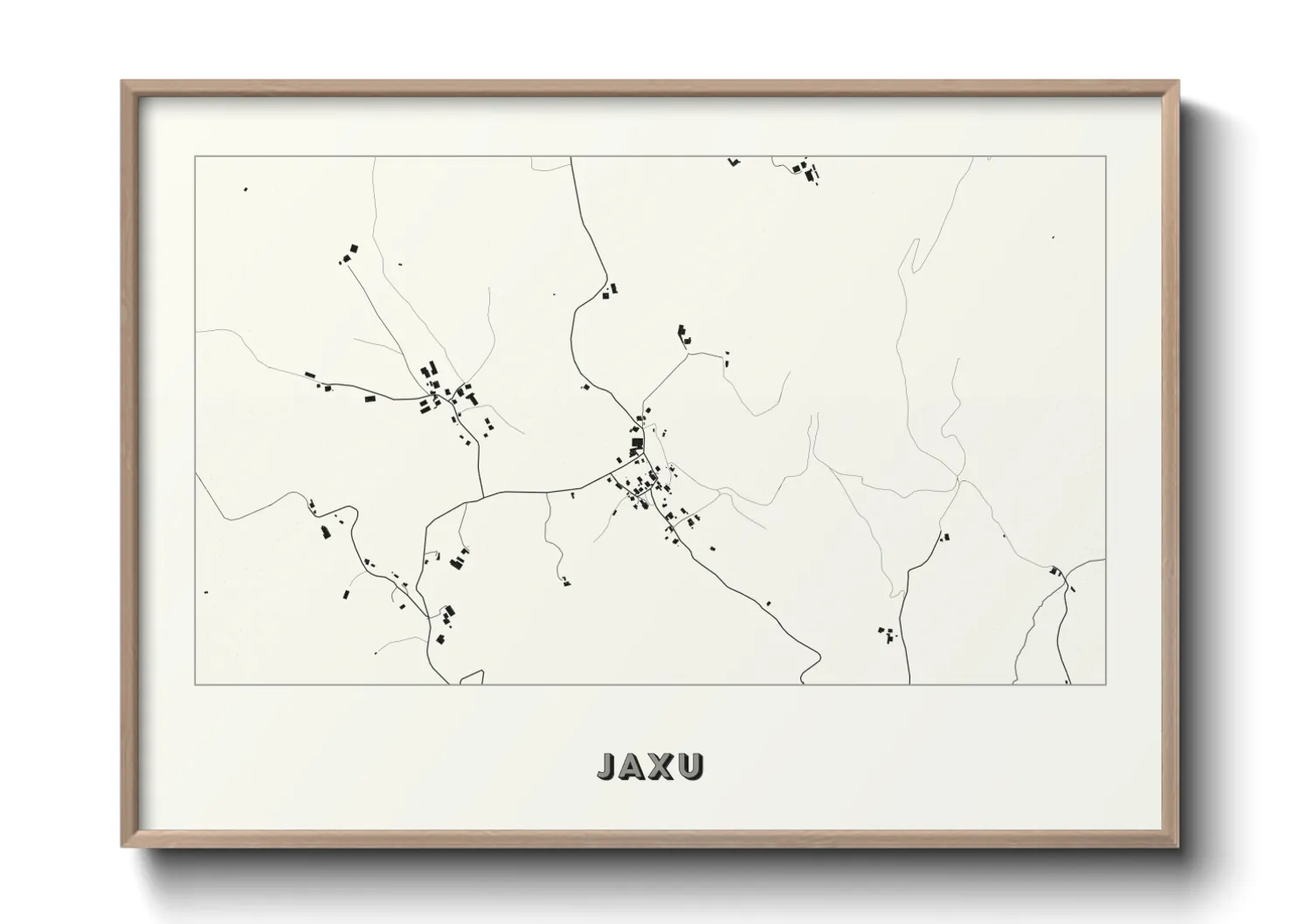 Une affiche de carte sur Jaxu