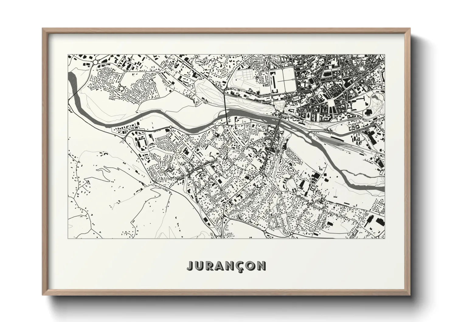 Une affiche de carte sur Jurançon