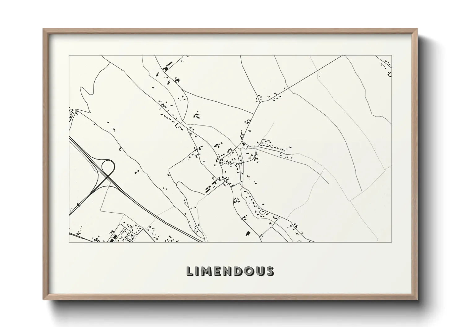 Une affiche de carte sur Limendous