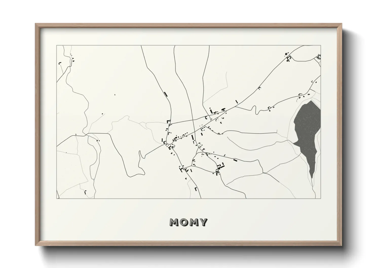 Une affiche de carte sur Momy