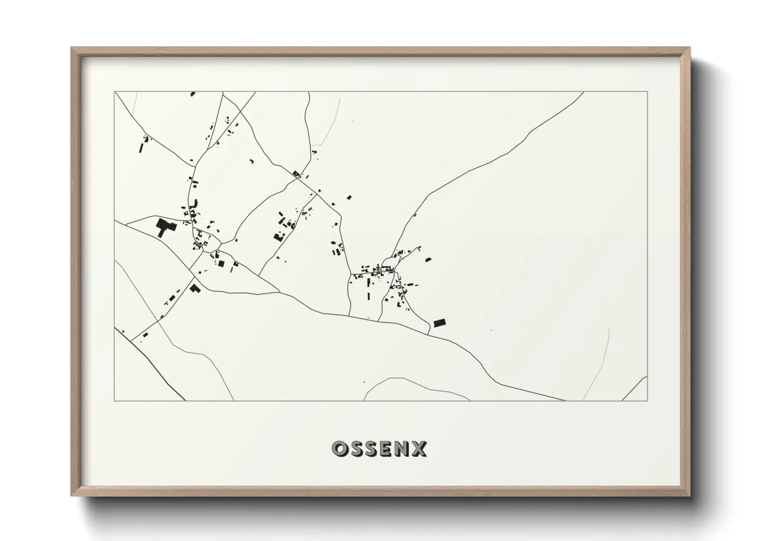 Une affiche de carte sur Ossenx