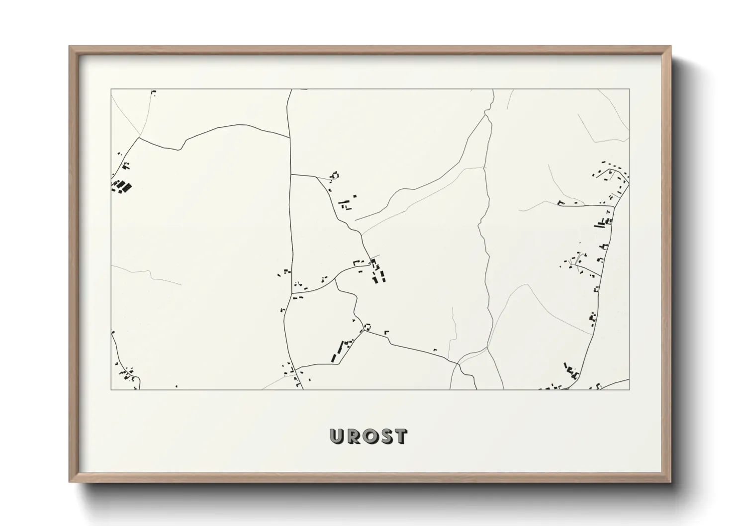 Une affiche de carte sur Urost