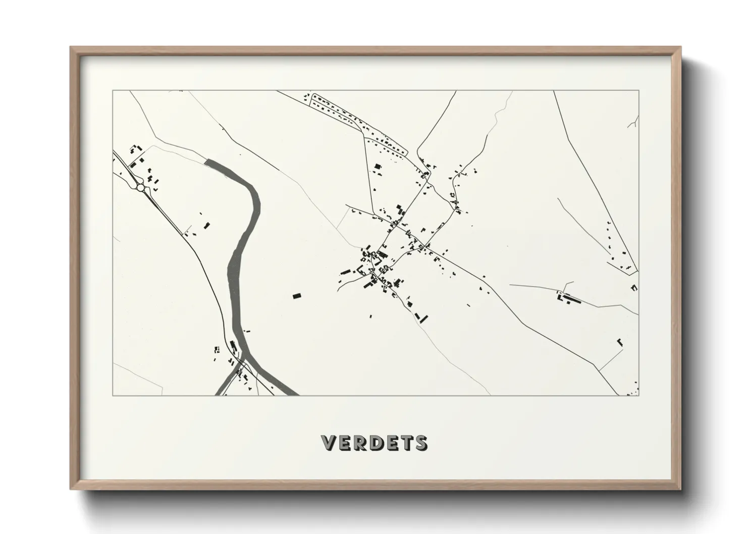 Une affiche de carte sur Verdets