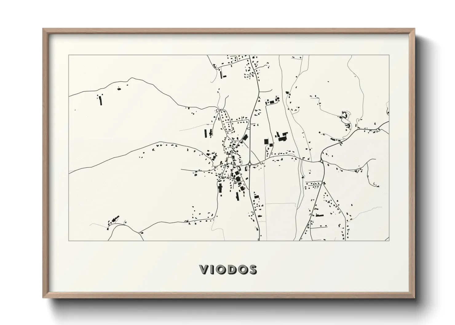 Une affiche de carte sur Viodos