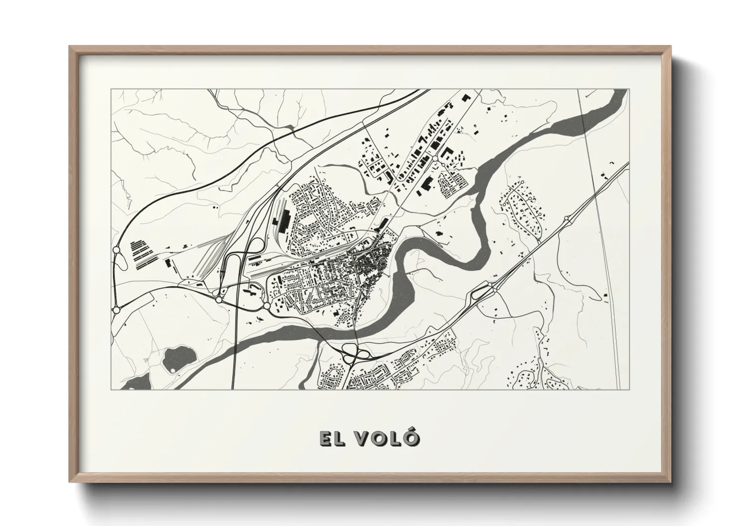 Une affiche de carte sur el Voló