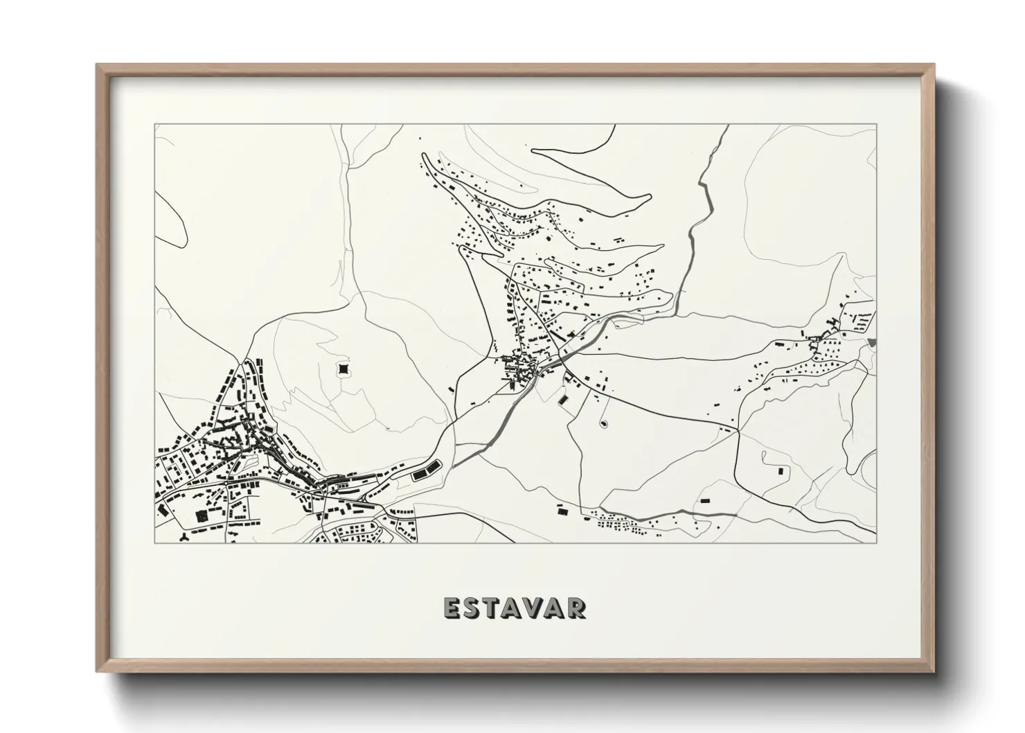 Une affiche de carte sur Estavar