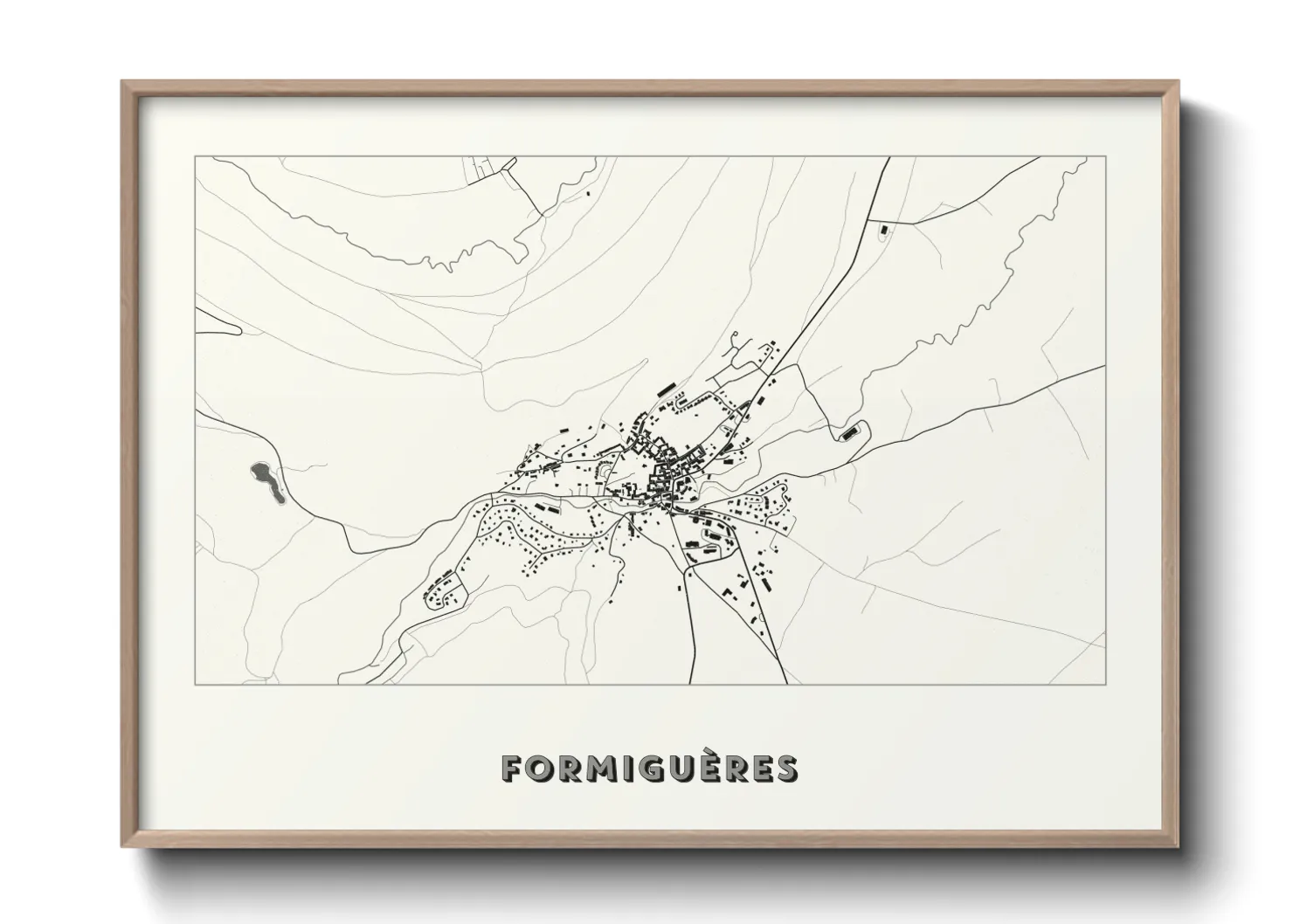 Une affiche de carte sur Formiguères