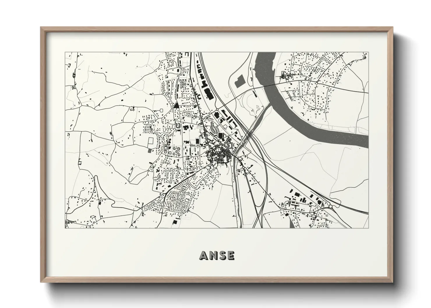 Une affiche de carte sur Anse