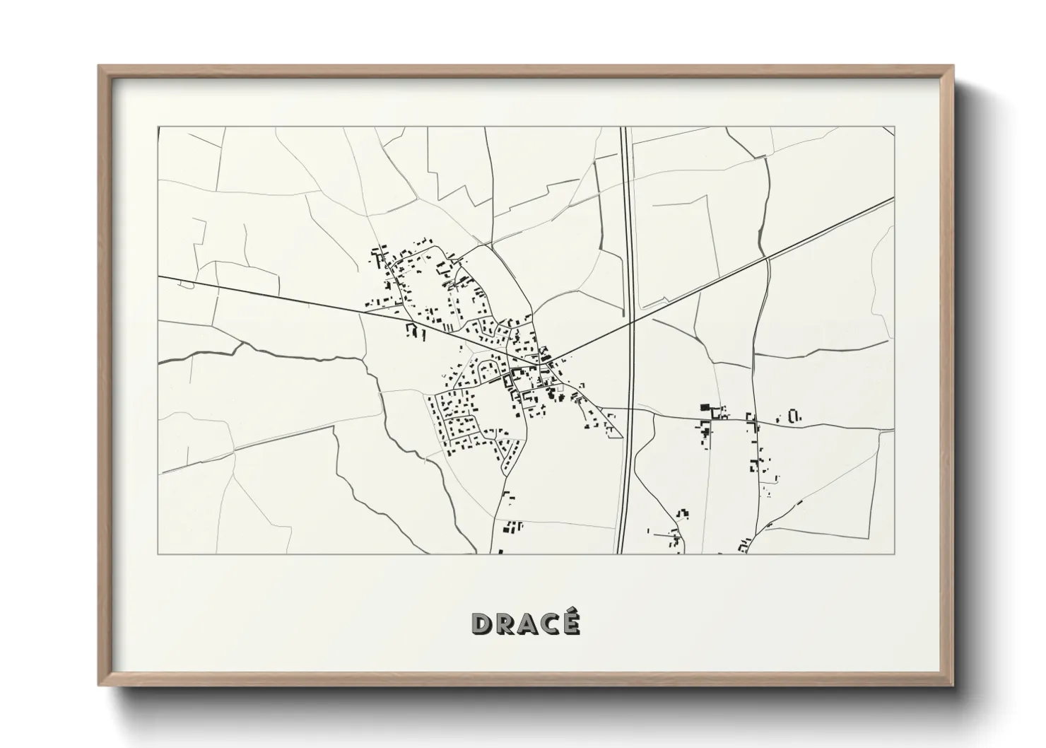 Une affiche de carte sur Dracé