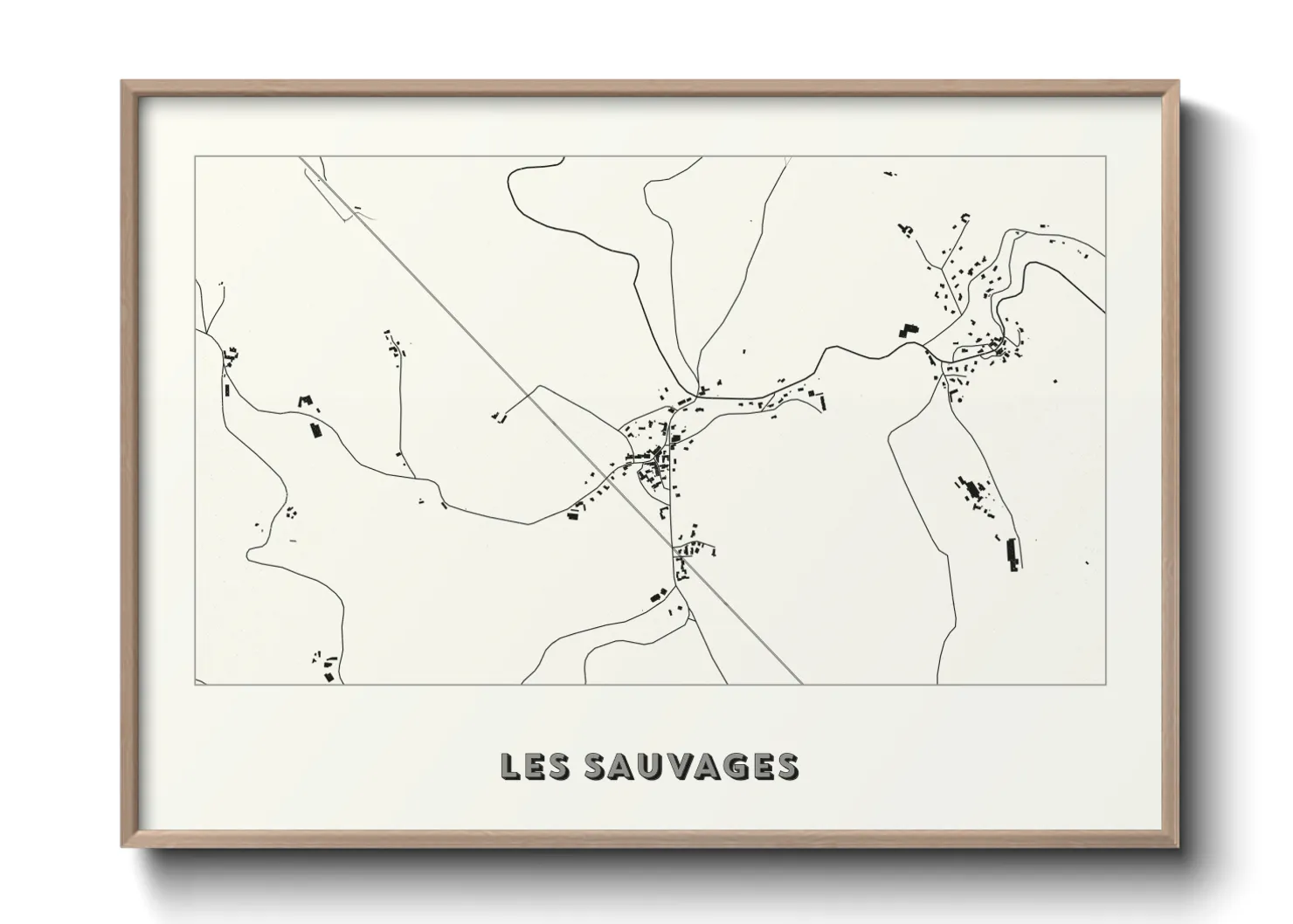 Une affiche de carte sur Les Sauvages