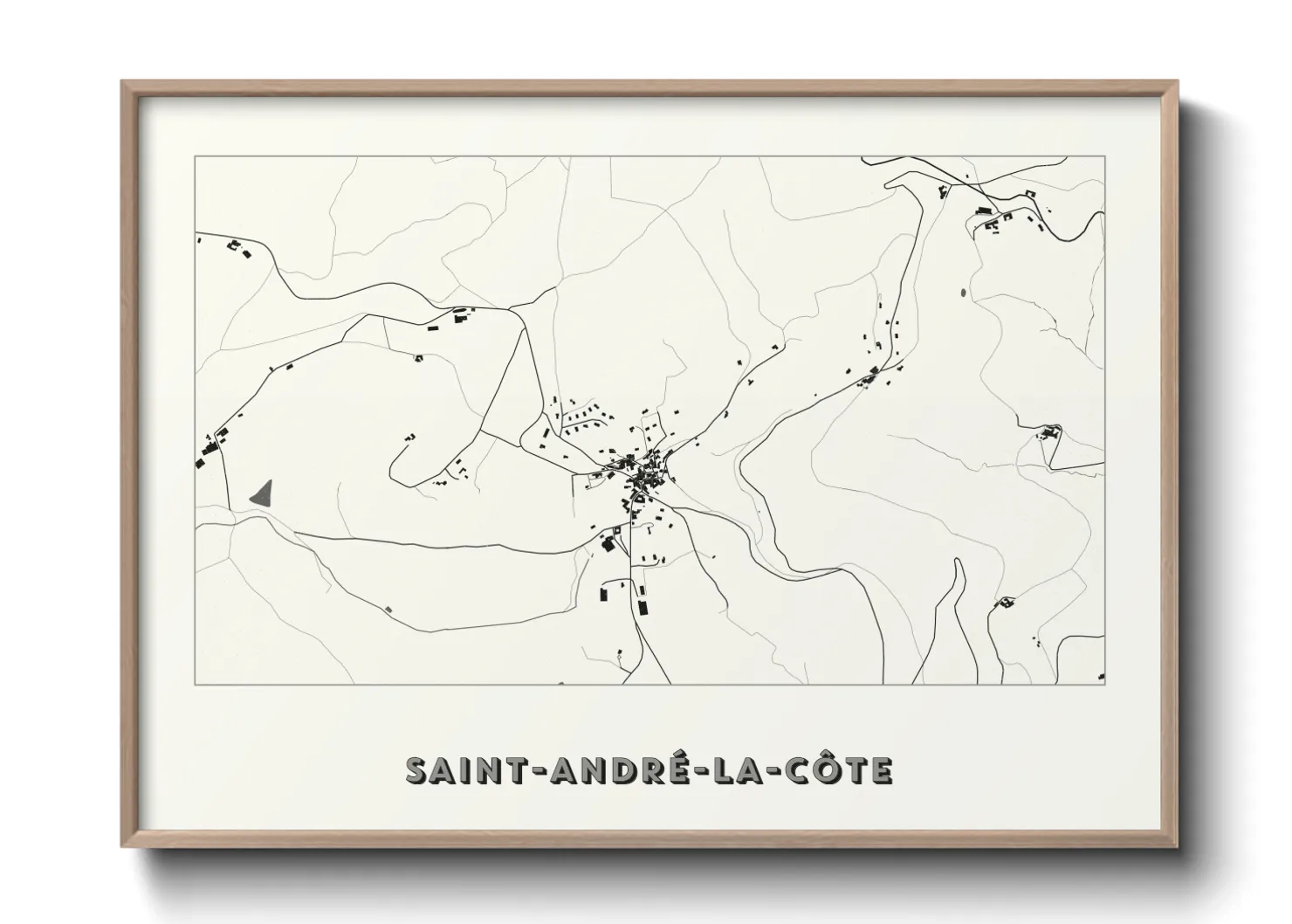 Une affiche de carte sur Saint-André-la-Côte