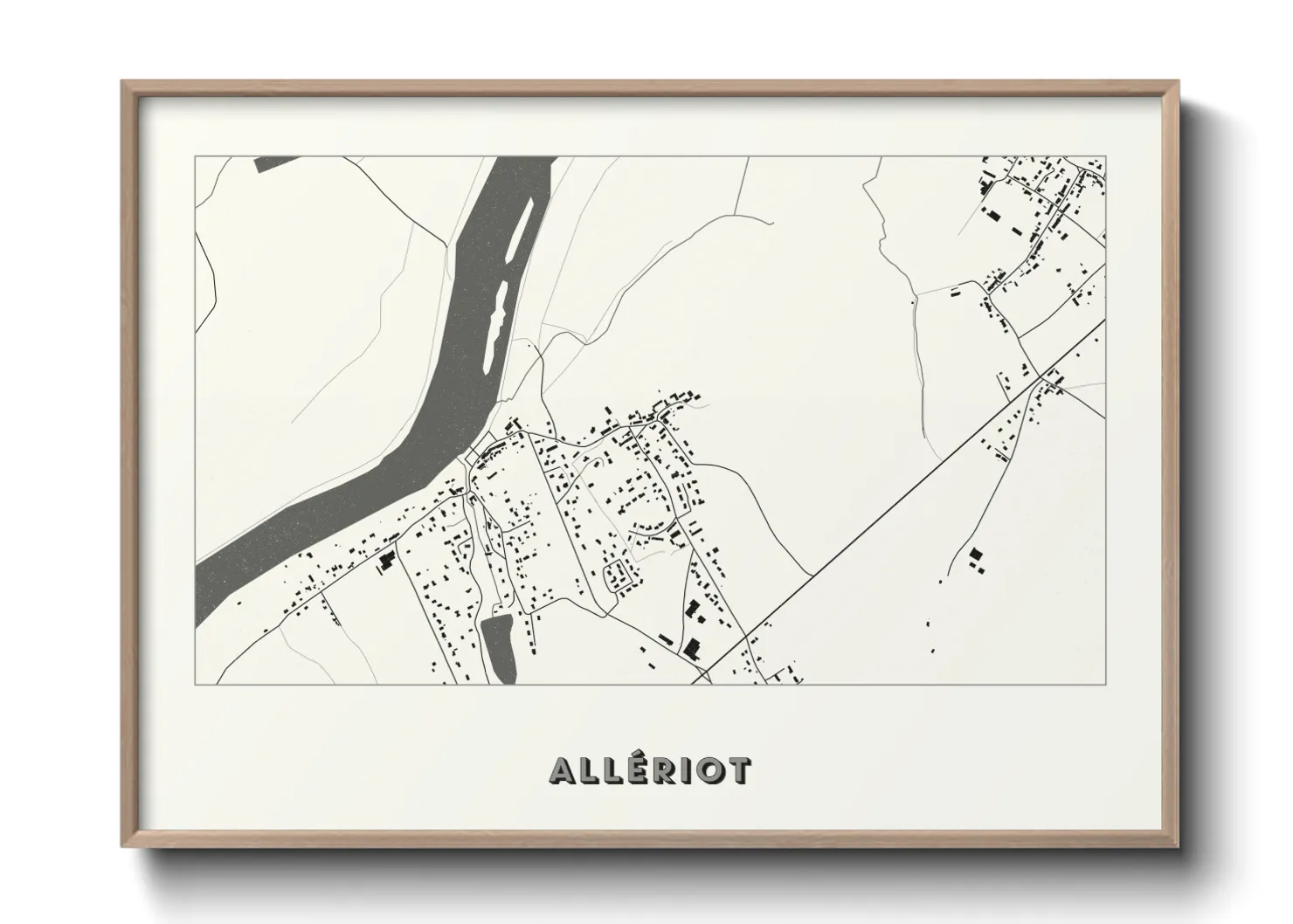 Une affiche de carte sur Allériot