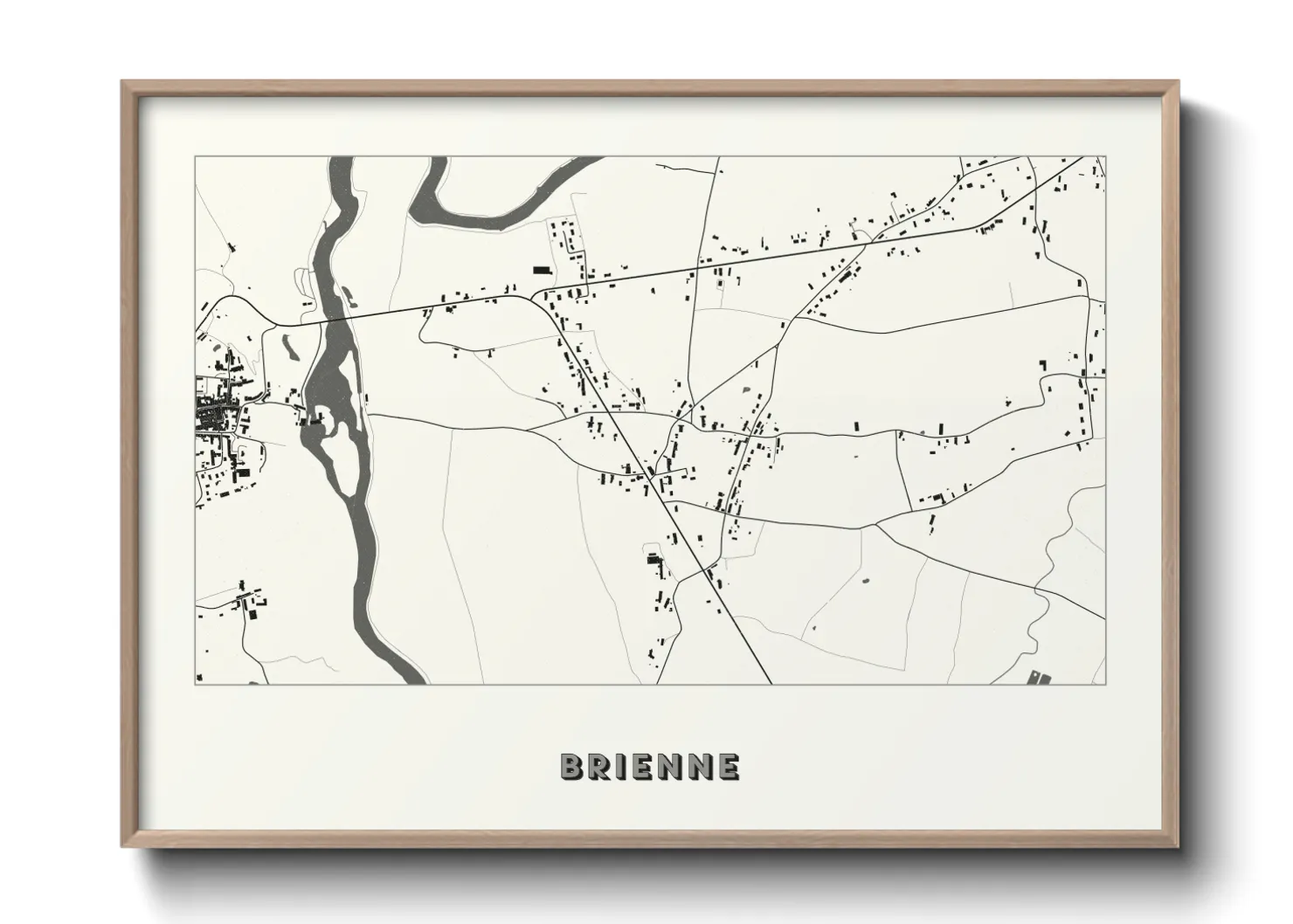 Une affiche de carte sur Brienne