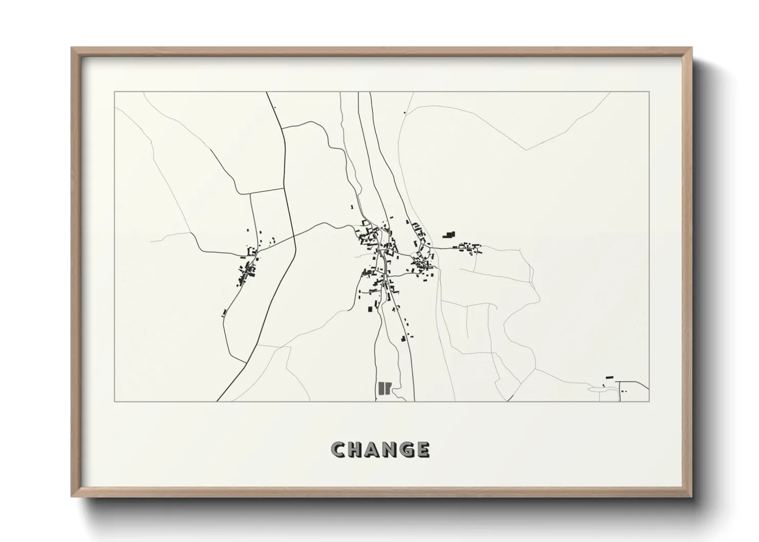 Une affiche de carte sur Change