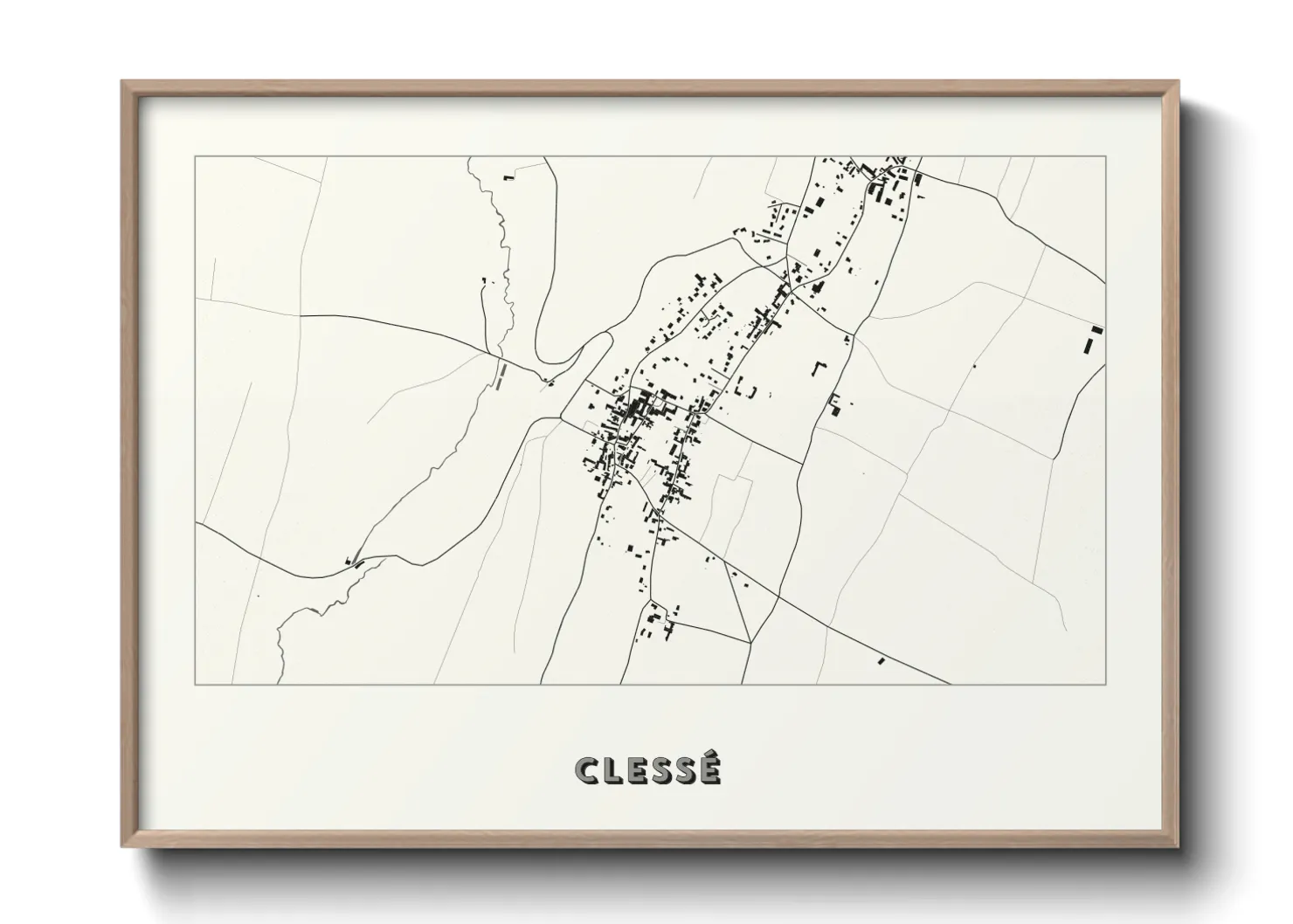 Une affiche de carte sur Clessé