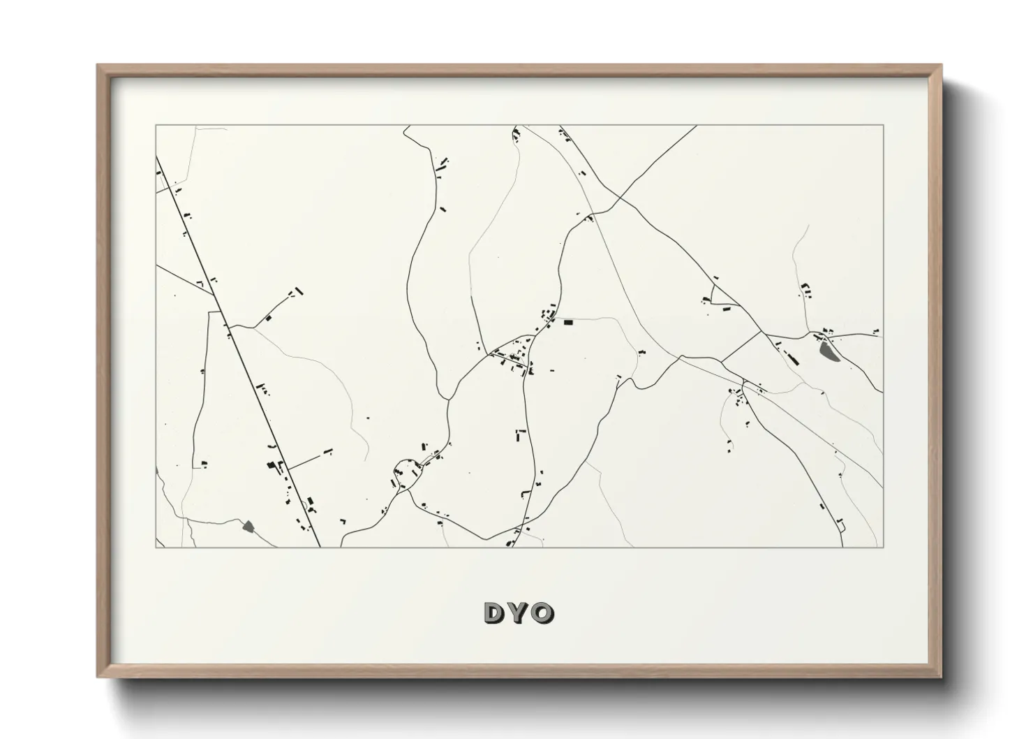 Une affiche de carte sur Dyo