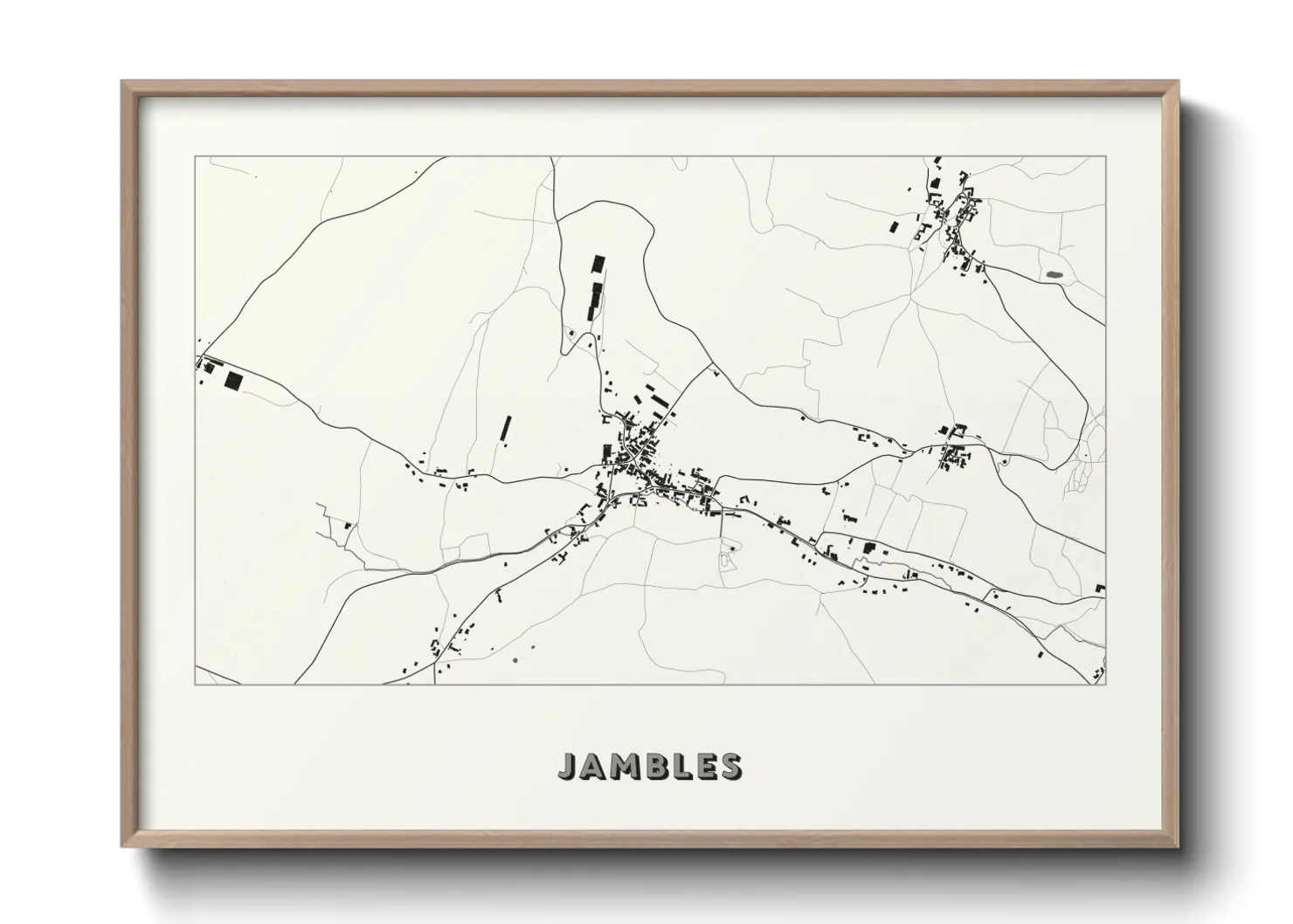 Une affiche de carte sur Jambles