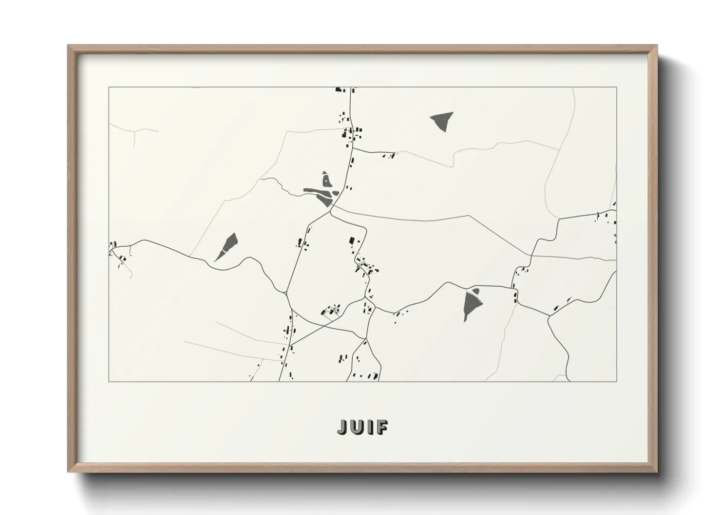 Une affiche de carte sur Juif
