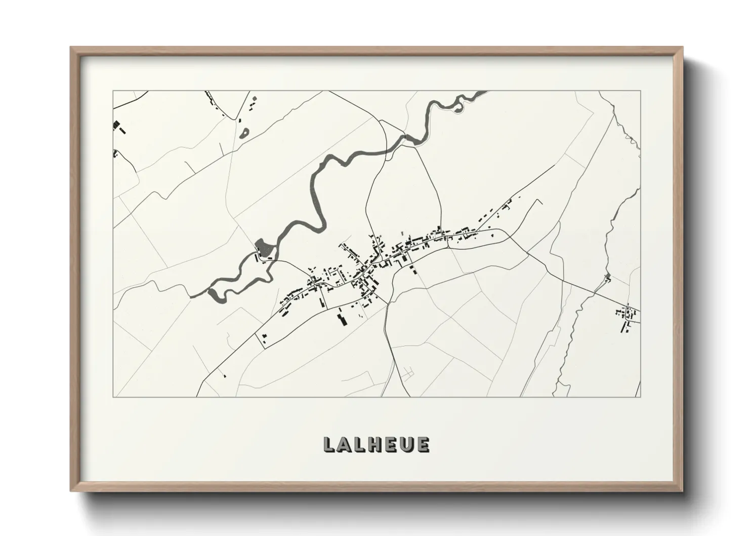 Une affiche de carte sur Lalheue