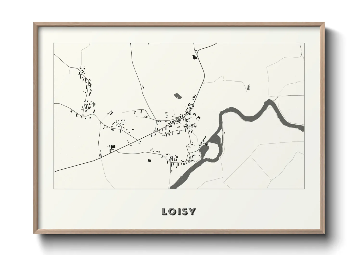 Une affiche de carte sur Loisy