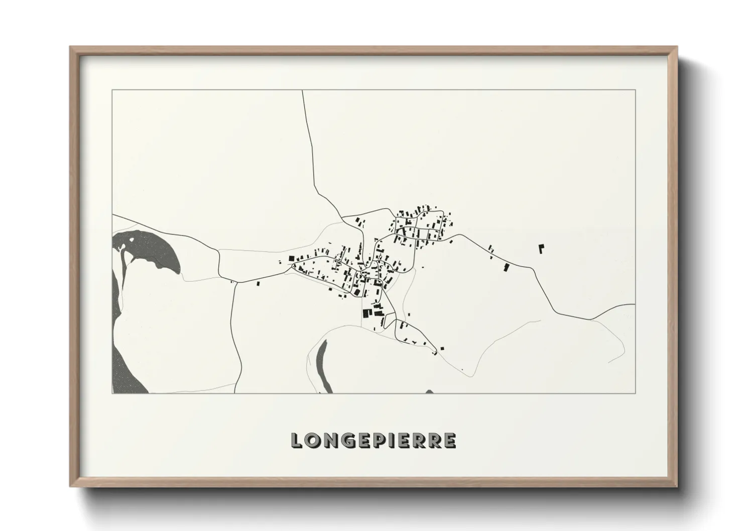 Une affiche de carte sur Longepierre