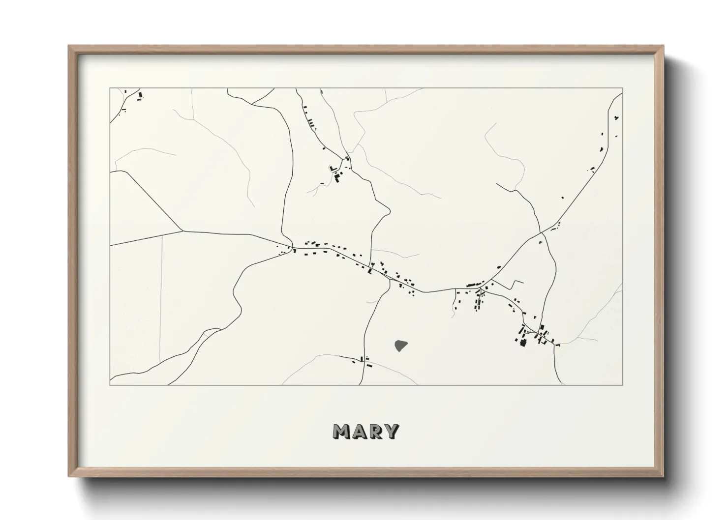 Une affiche de carte sur Mary