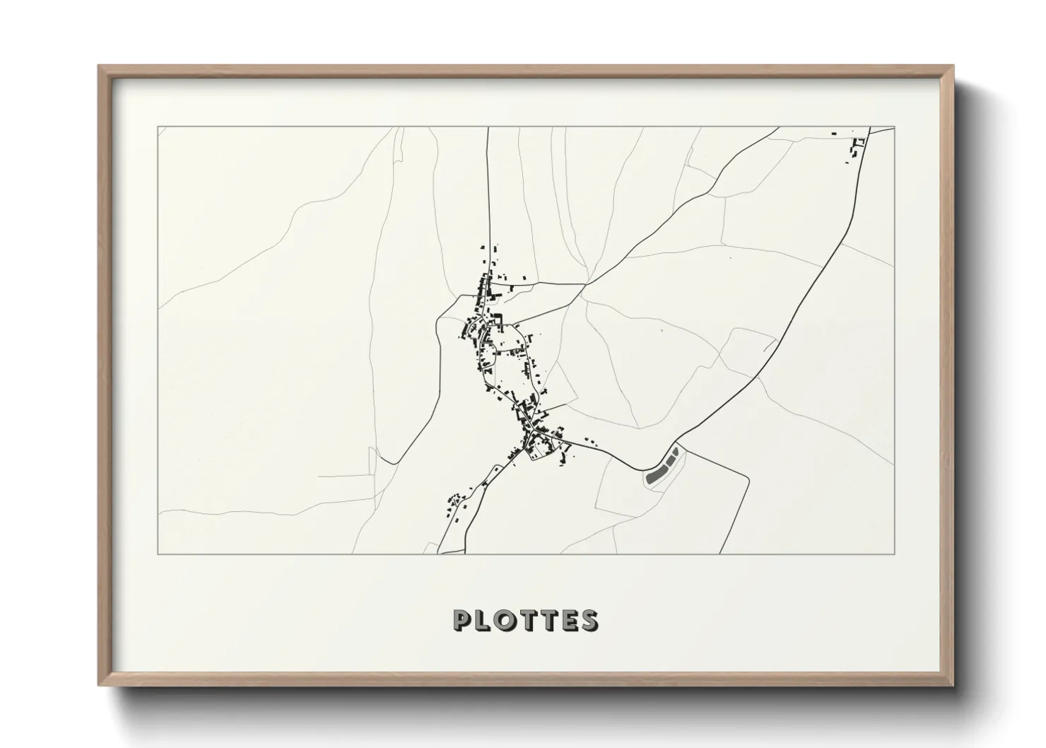 Une affiche de carte sur Plottes