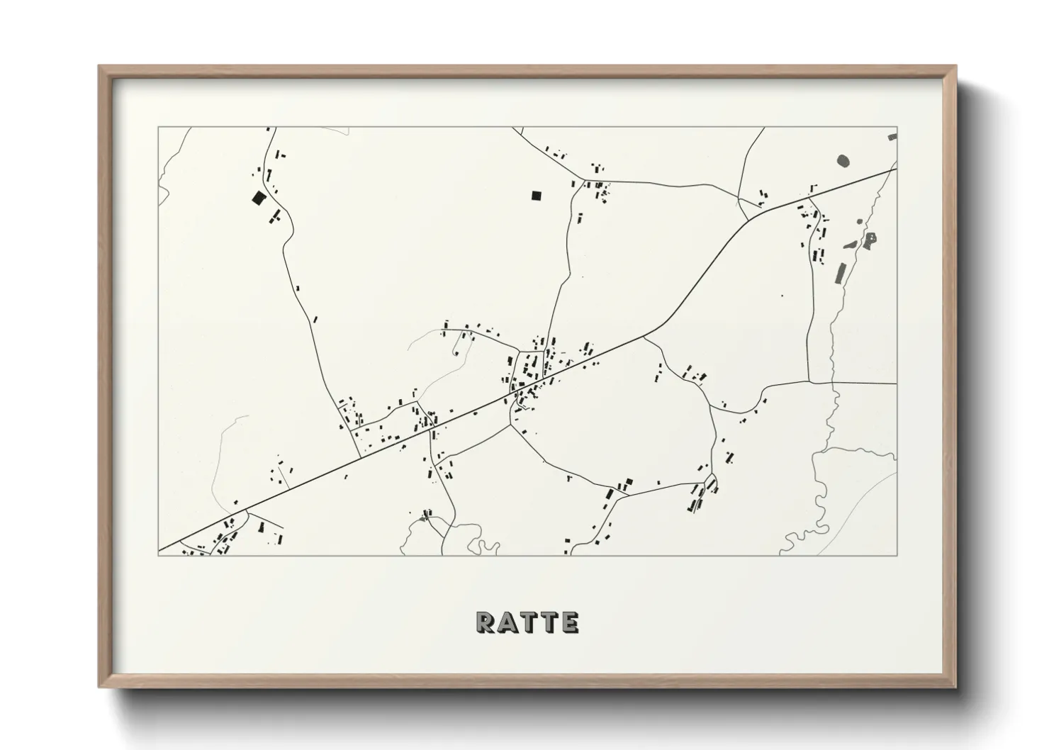 Une affiche de carte sur Ratte