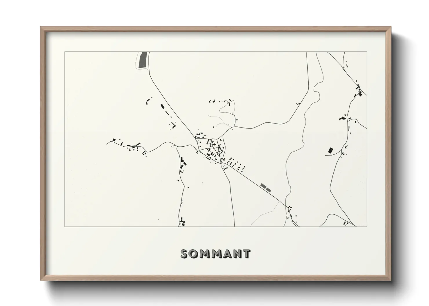 Une affiche de carte sur Sommant