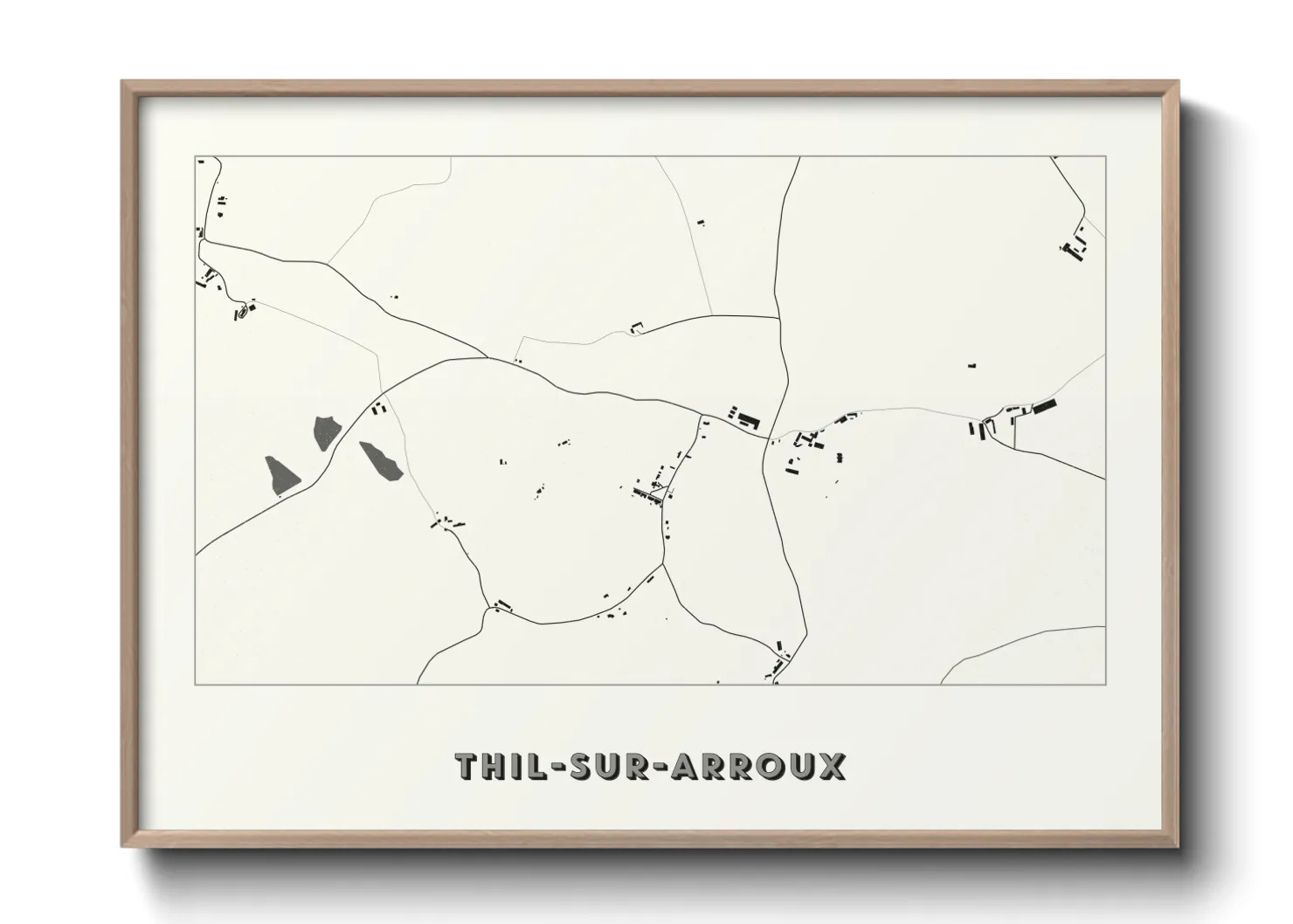 Une affiche de carte sur Thil-sur-Arroux