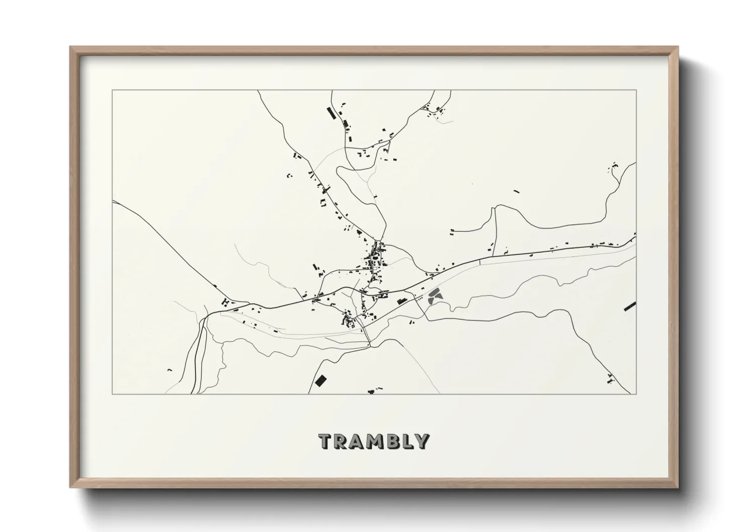 Une affiche de carte sur Trambly