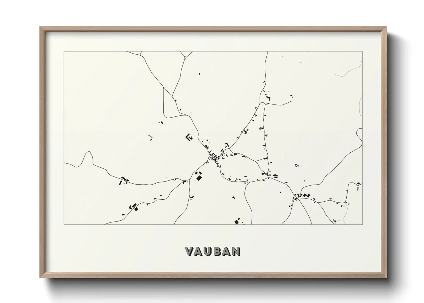 Une affiche de carte sur Vauban