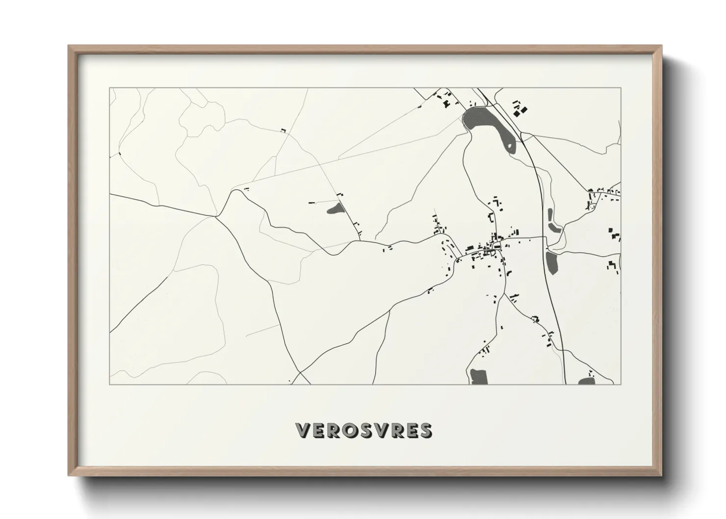 Une affiche de carte sur Verosvres