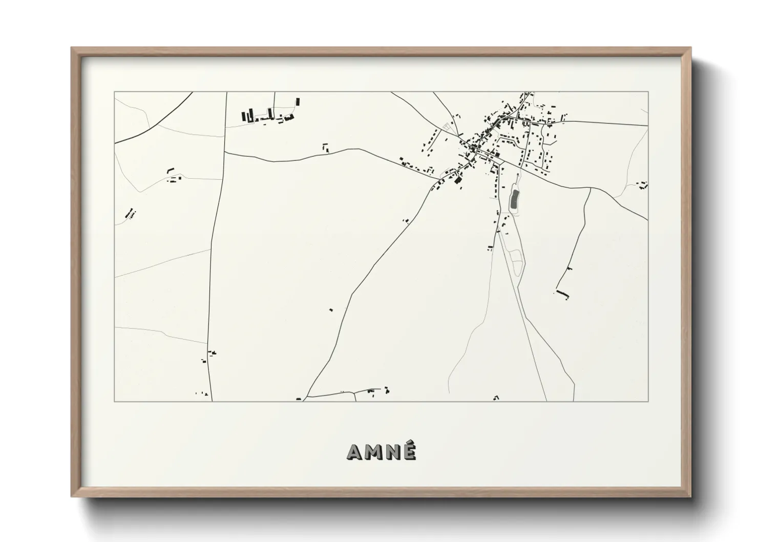 Une affiche de carte sur Amné