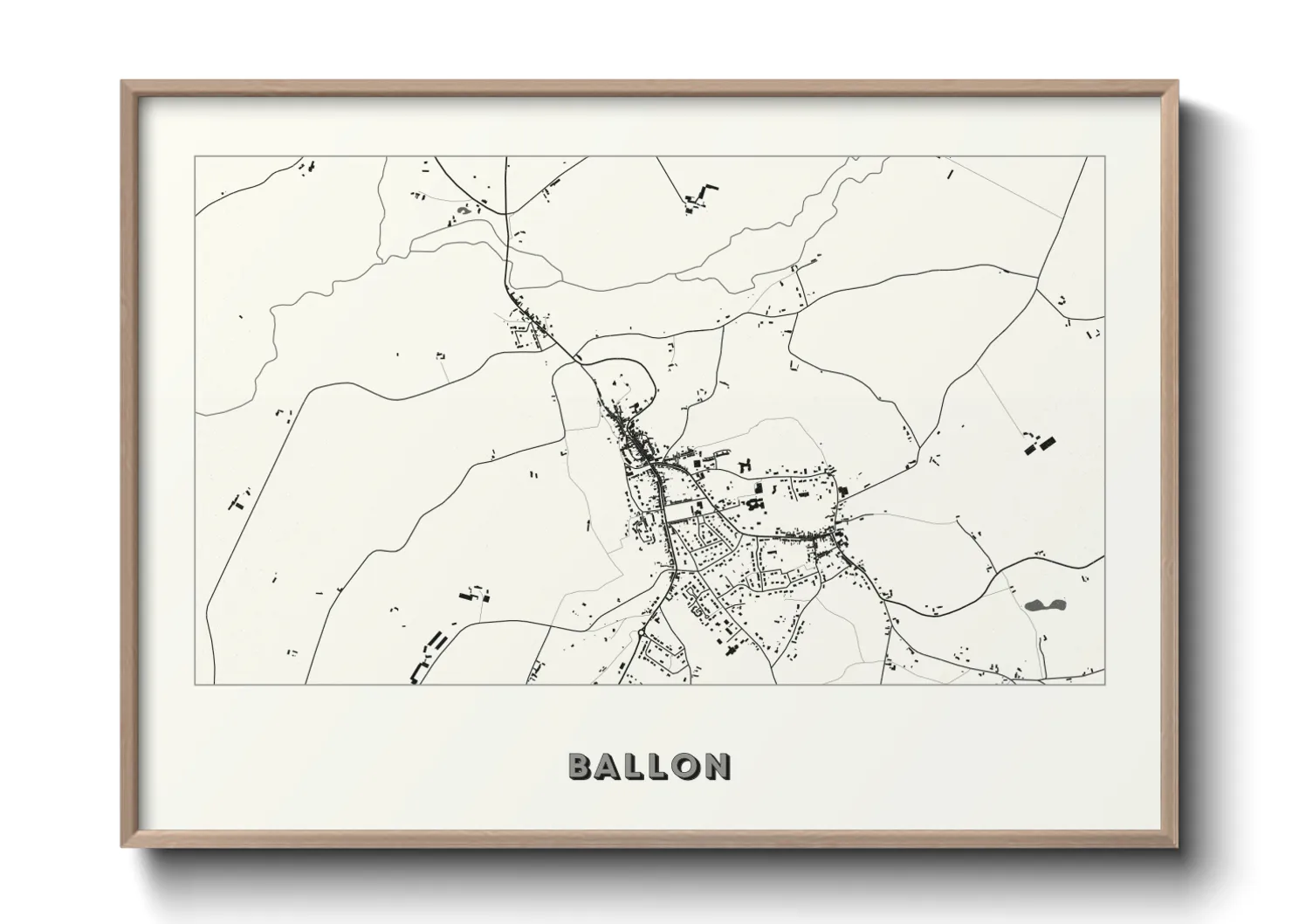 Une affiche de carte sur Ballon
