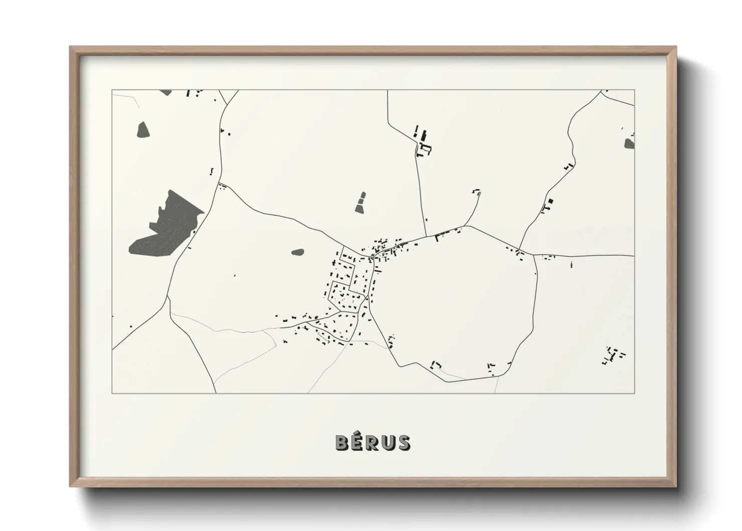 Une affiche de carte sur Bérus