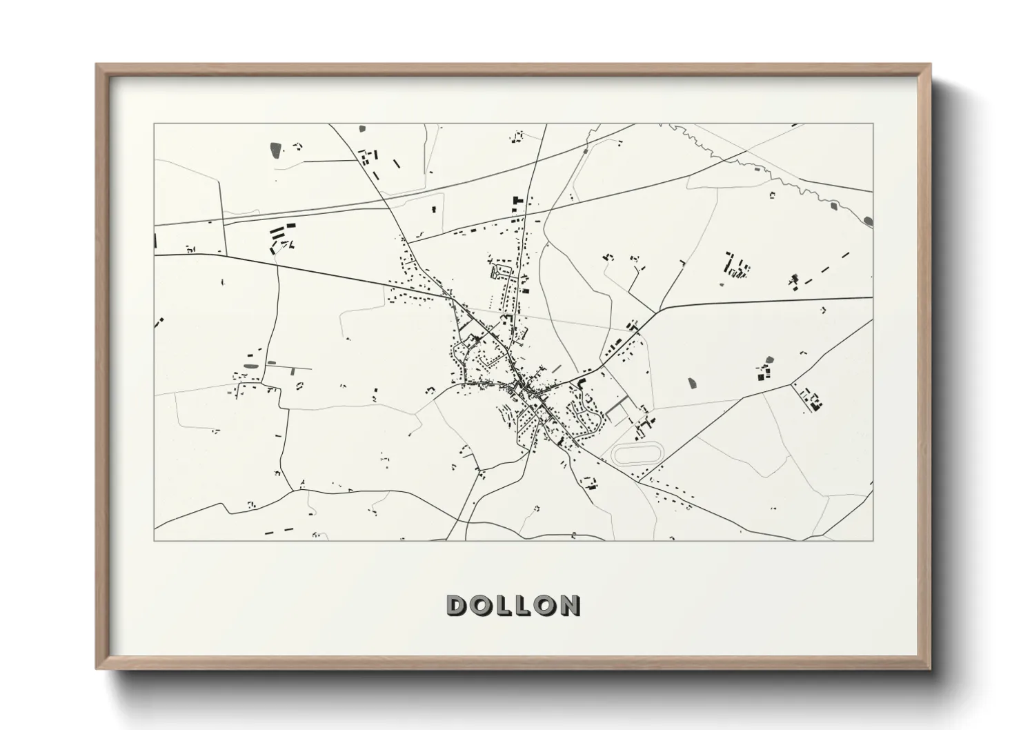 Une affiche de carte sur Dollon