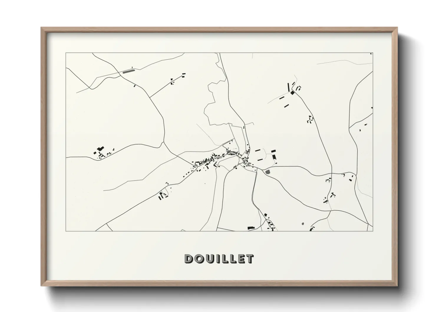 Une affiche de carte sur Douillet