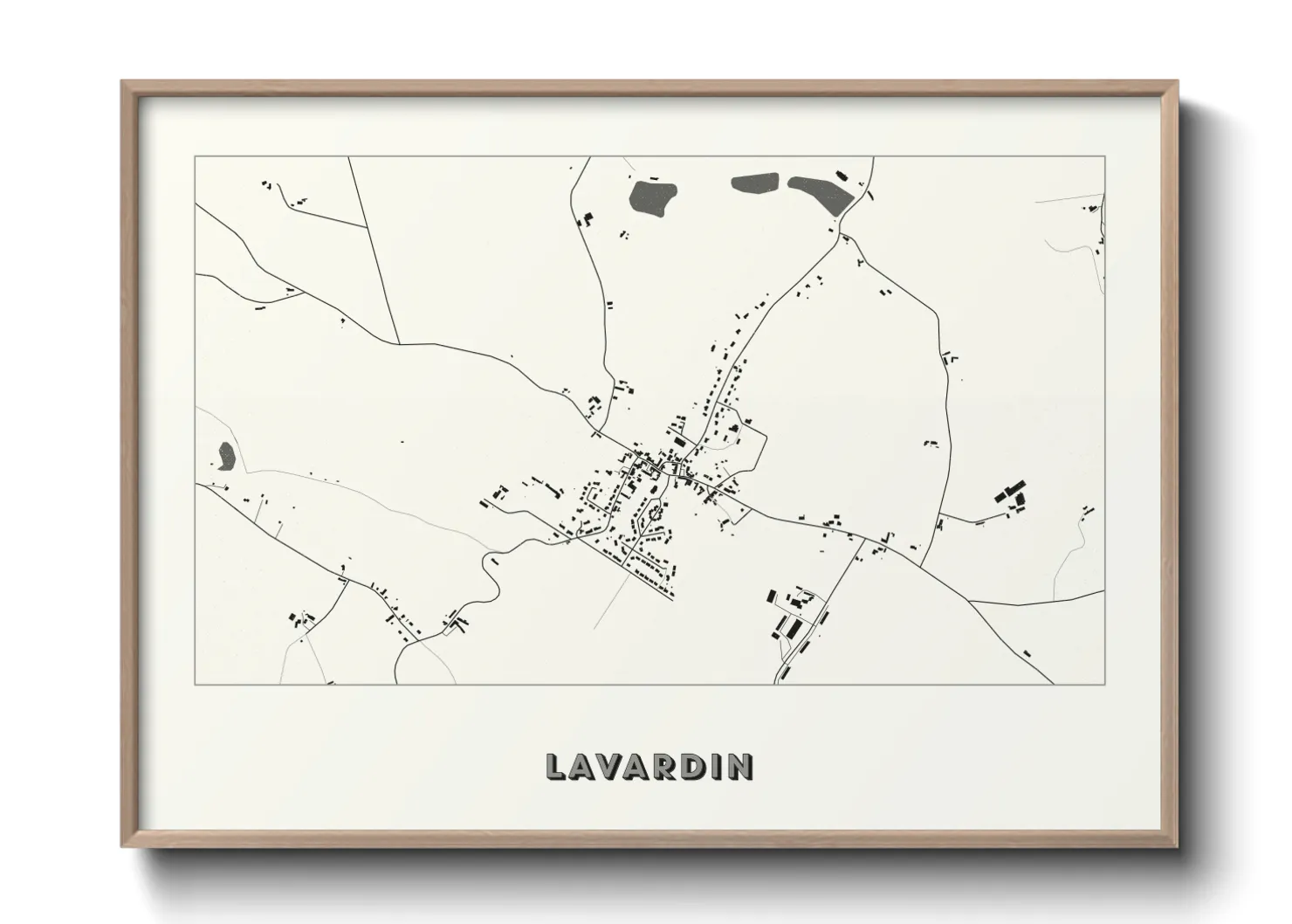 Une affiche de carte sur Lavardin