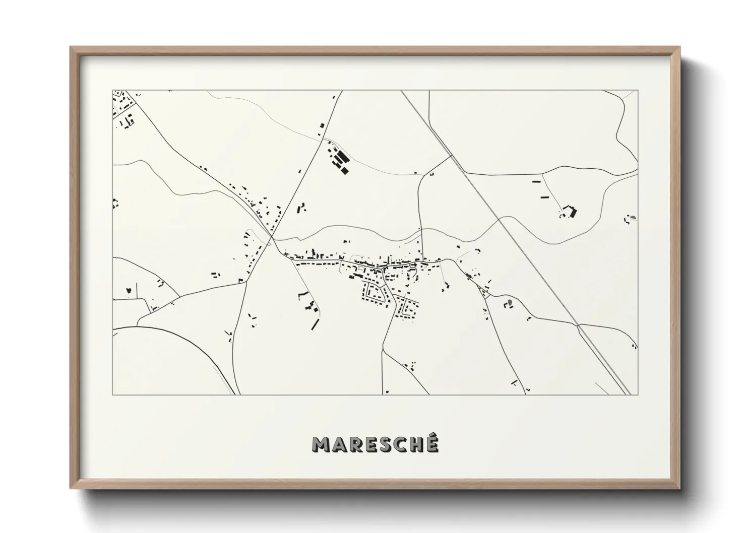 Une affiche de carte sur Maresché