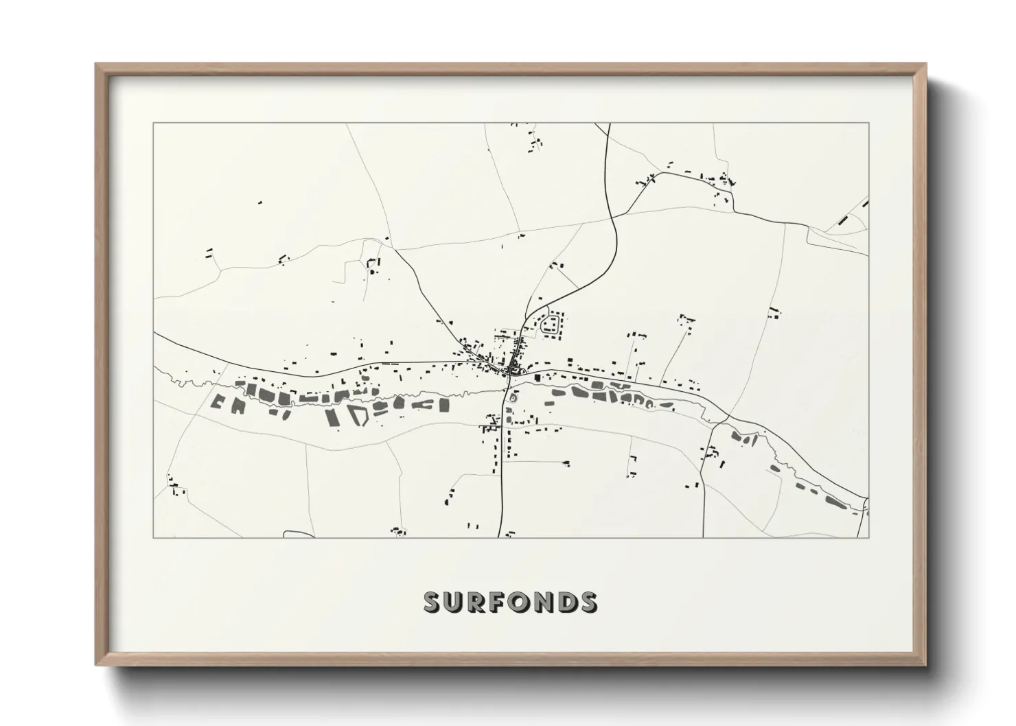 Une affiche de carte sur Surfonds