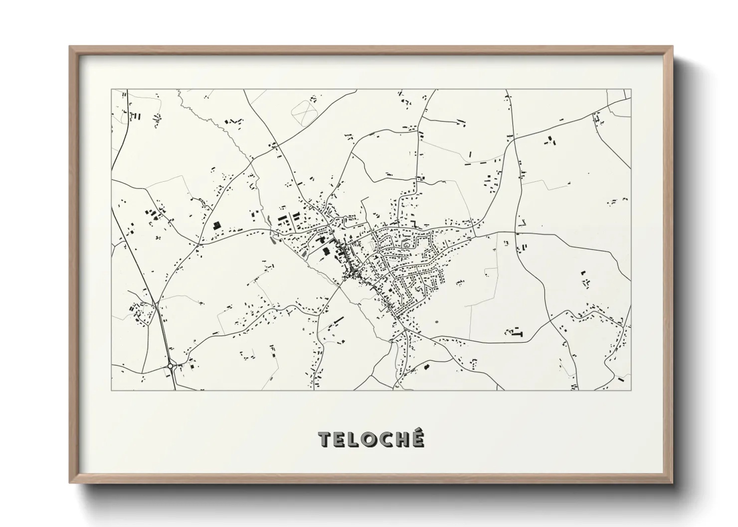 Une affiche de carte sur Teloché