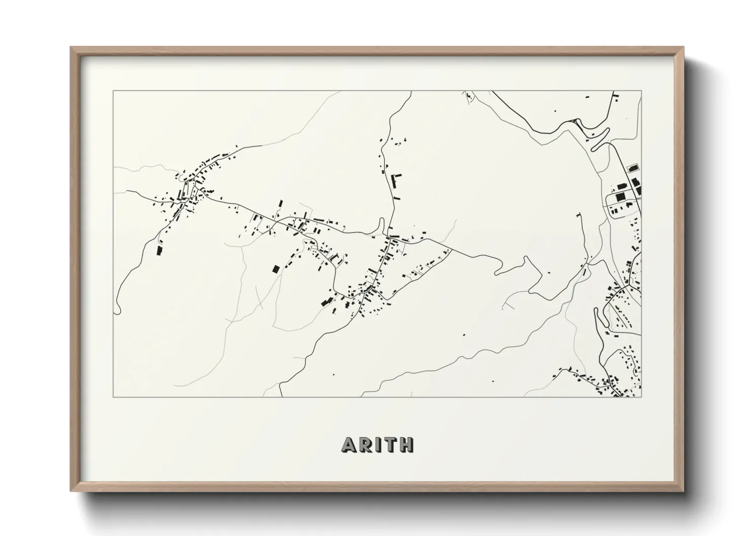 Une affiche de carte sur Arith