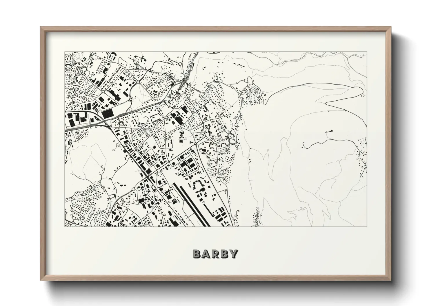 Une affiche de carte sur Barby
